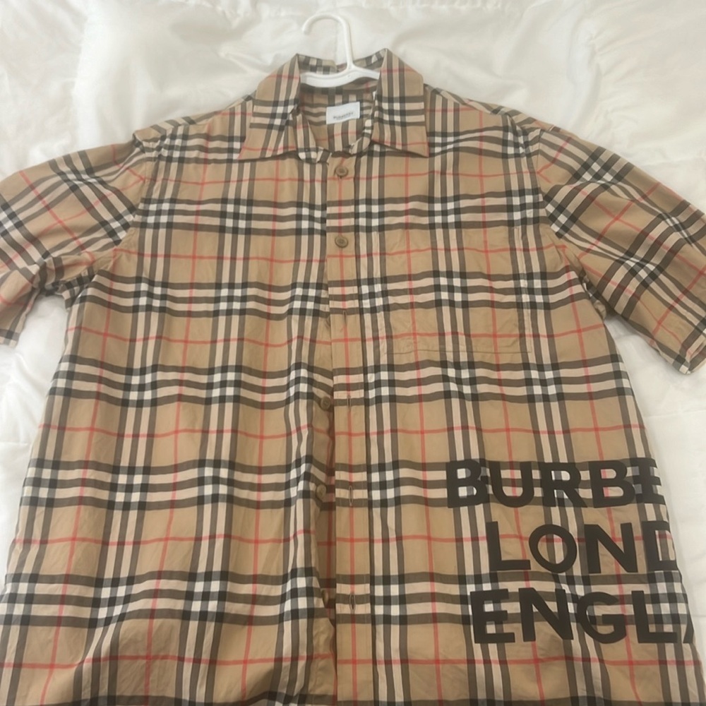 Burberry Flannel short sleeve button down